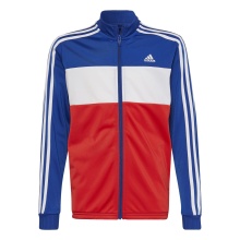 adidas Tracksuit Essentials Tricot (100% Polyester) royal blue/red/white Boys